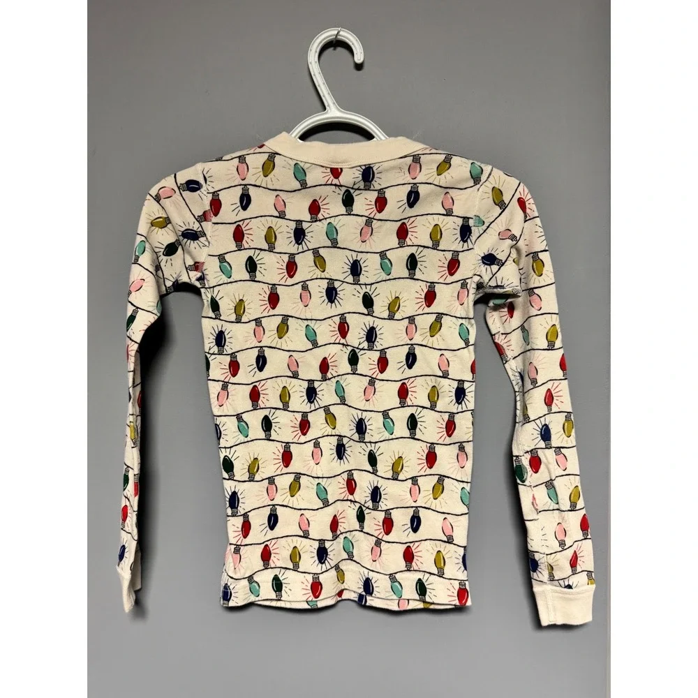 Hanna Andersson Kids Size 10 Christmas Lights‎ Organic Cotton Pajama Set 140